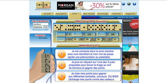 Jouer à Domino Chance